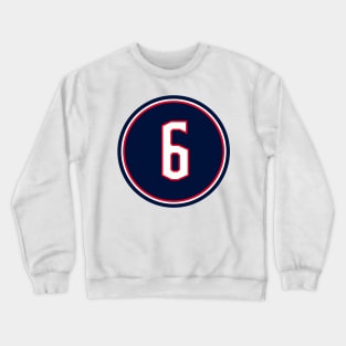 Adam Clendening Number 6 Jersey Columbus Blue Jackets Inspired Crewneck Sweatshirt